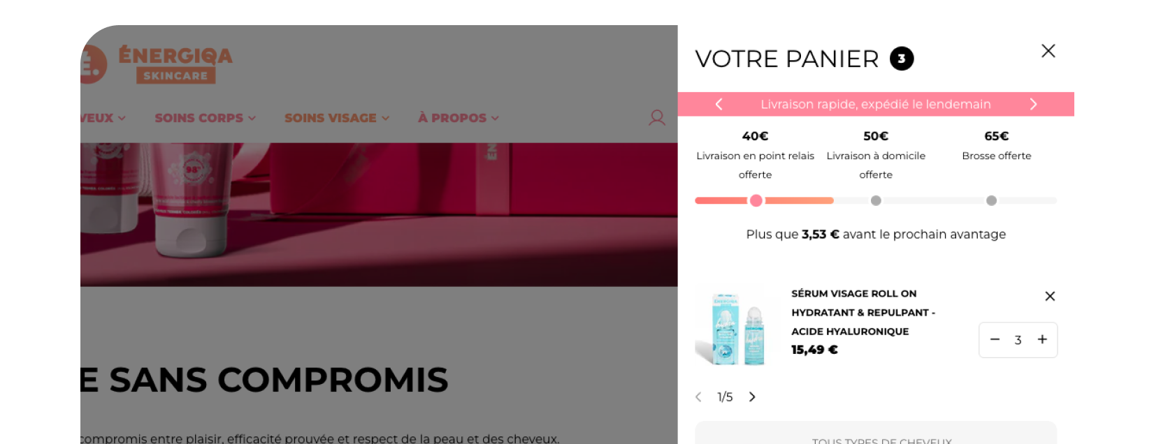Exemple de section avec du texte et une FAQ